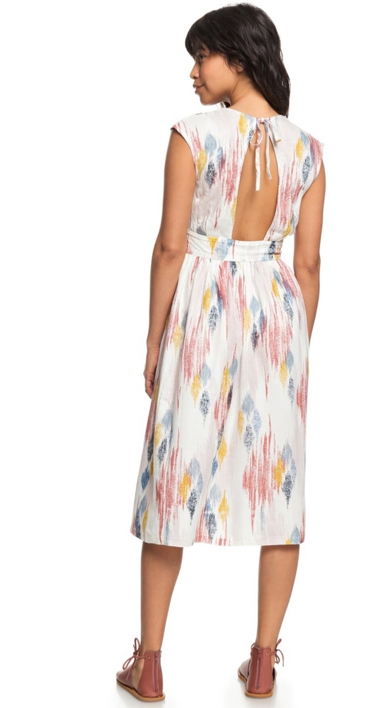 Roxy Poetic Sleeveless Midi Dress multi color 🌻 - Picture 4 of 7